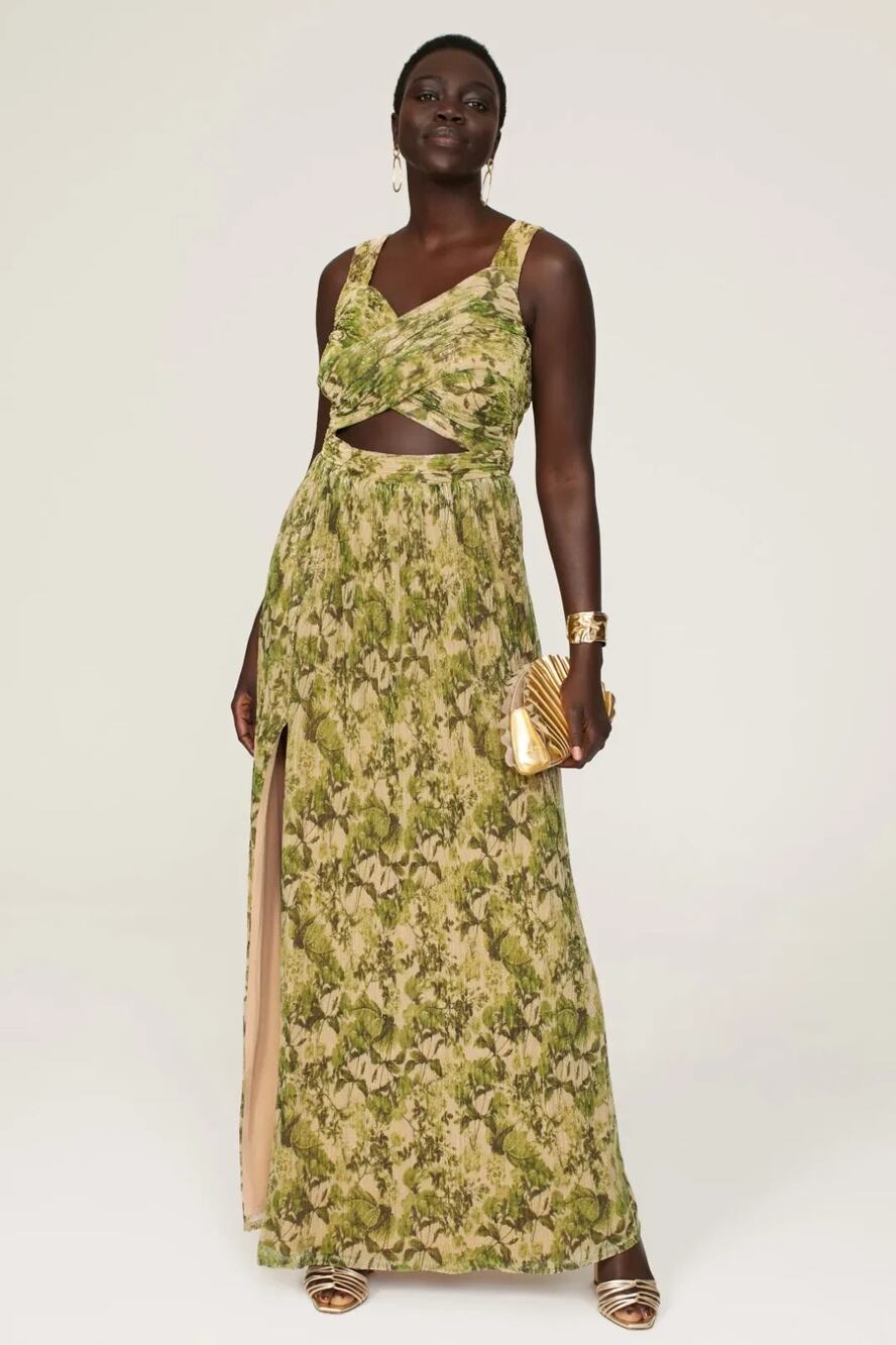 Dress The Population Mirabella Black Maxi Dress Size S